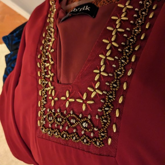 Flowy Mini Dress Fab'rik - Picture 2 of 2